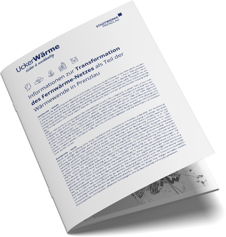 Mockup der Broschüre zur Geothermie-Initiative in Prenzlau