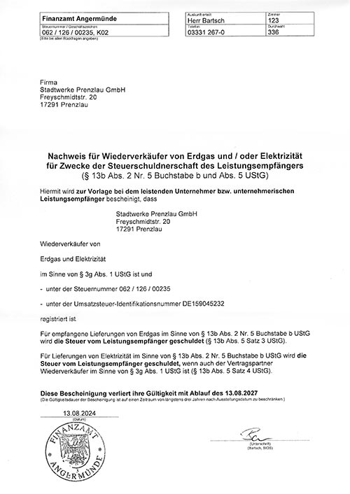 Symbolbild für den Wiederverkäufernachweis